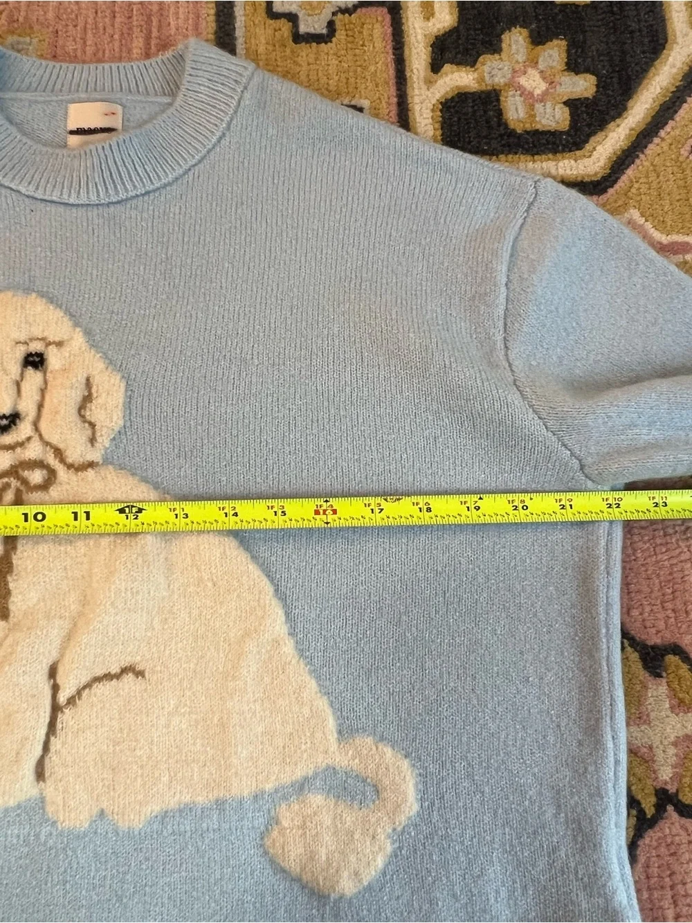 NWOT Maeve Crew Neck Dog Icon Pullover Sweater